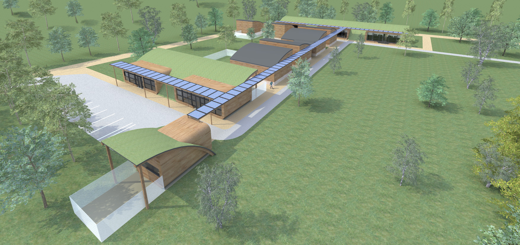 Construction centre élevage chiens guides